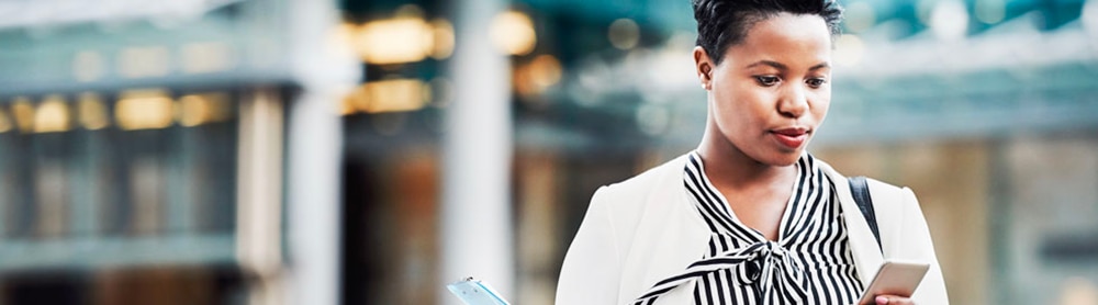 government worker tablet building