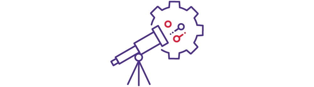 Icon Erforschen der KI-Potentiale