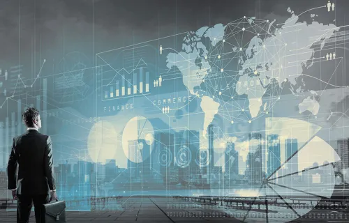 insurance pac businessman bigscreen data