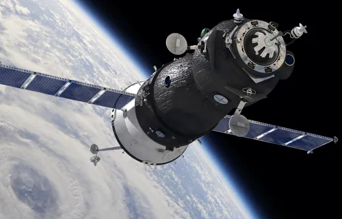 Image of a satellite in space