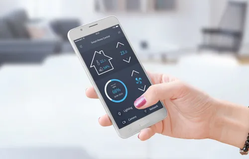 smart home app on mobile phone