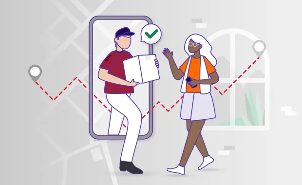 Retail delivery illustration