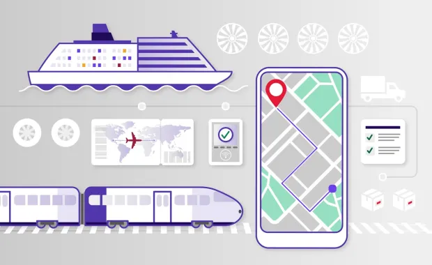 Transportation and logistics illustration