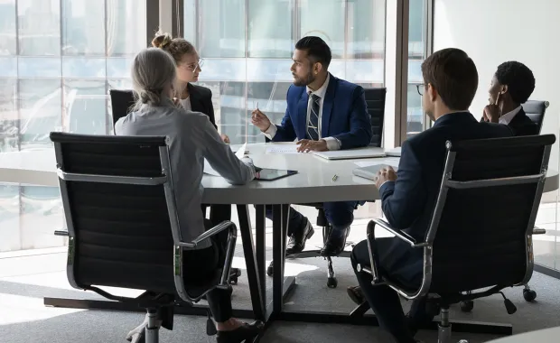 Business consultants in a meeting